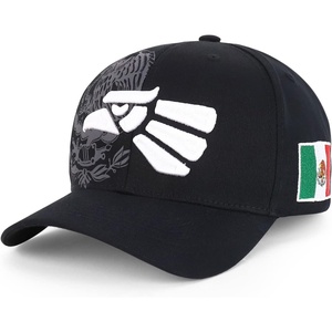 image:imageTrendy Apparel Shop XXL Hecho En Mexico Eagle 3D Embroidered Structured Baseball CapBlack White