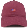 image:imageTrendy Apparel Shop US American Flag Small Embroidered Dad Hat Patriotic CapMaroon
