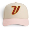 image:imageTrendy Apparel Shop Venezuela Embroidered 5 Panel Two Tone Vintage Ball CapNatural Pink