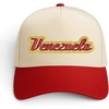 image:imageTrendy Apparel Shop Venezuela Embroidered 5 Panel Two Tone Vintage Ball CapNatural Red 1