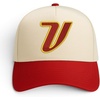 image:imageTrendy Apparel Shop Venezuela Embroidered 5 Panel Two Tone Vintage Ball CapNatural Red