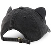 image:imageTrendy Apparel Shop Washed Cotton Cat Ear Baseball Cap with Sunglasses HolderBlack 1
