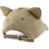 image:imageTrendy Apparel Shop Washed Cotton Cat Ear Baseball Cap with Sunglasses HolderKhaki 1