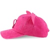 image:imageTrendy Apparel Shop Washed Cotton Cat Ear Baseball Cap with Sunglasses HolderRose Red 1