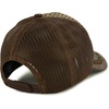 image:imageStraw Design Metallic Rodeo Cowboy Horse Metal Logo Trucker Mesh Baseball CapDark Brown Brown