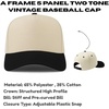 image:imageTrendy Apparel Shop San Jose Upside Down Embroidered 5 Panel Two Tone Vintage Ball CapNatural Burgundy