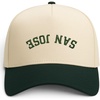 image:imageTrendy Apparel Shop San Jose Upside Down Embroidered 5 Panel Two Tone Vintage Ball CapNatural Dark Green