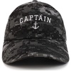 image:imageTrendy Apparel Shop Captain Anchor Embroidered Soft Crown 100 Brushed Cotton CapDigital Night Camo