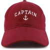 image:imageTrendy Apparel Shop Captain Anchor Embroidered Soft Crown 100 Brushed Cotton CapMaroon