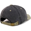 image:imageBesties Embroidered Pigment Dyed Low Profile Cotton Baseball CapBlack Khaki