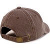 image:imageBesties Embroidered Pigment Dyed Low Profile Cotton Baseball CapChocolate