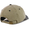 image:imageBesties Embroidered Pigment Dyed Low Profile Cotton Baseball CapKhaki Black
