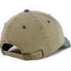 image:imageBesties Embroidered Pigment Dyed Low Profile Cotton Baseball CapKhaki Dark Green