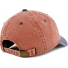 image:imageBesties Embroidered Pigment Dyed Low Profile Cotton Baseball CapOrange Navy