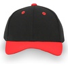 image:imagePlain Infants Size Structured Adjustable Baseball CapBlack Red