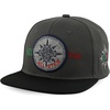 image:imageTrendy Apparel Shop 3D Mexico Pride Embroidered Flatbill Snapback CapCharcoal Black 1