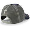 image:imageTrendy Apparel Shop 3D Christ King of Kings Embroidered Jesus Christian Ball CapNavy Charcoal 1