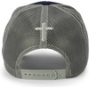 image:imageTrendy Apparel Shop 3D Christ King of Kings Embroidered Jesus Christian Ball CapNavy Charcoal 1
