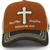 image:imageTrendy Apparel Shop 3D Christ King of Kings Embroidered Jesus Christian Ball CapTan Khaki 1