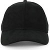 image:imageTrendy Apparel Shop Plain Faux Suede Leather Adjustable Structured Baseball CapBlack 1
