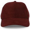 image:imageTrendy Apparel Shop Plain Faux Suede Leather Adjustable Structured Baseball CapBurgundy 1