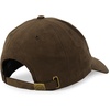 image:imageTrendy Apparel Shop Plain Faux Suede Leather Adjustable Structured Baseball CapDark Brown 1
