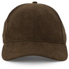 image:imageTrendy Apparel Shop Plain Faux Suede Leather Adjustable Structured Baseball CapDark Brown 1