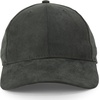 image:imageTrendy Apparel Shop Plain Faux Suede Leather Adjustable Structured Baseball CapDark Grey 1