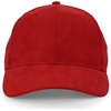 image:imageTrendy Apparel Shop Plain Faux Suede Leather Adjustable Structured Baseball CapRed 1