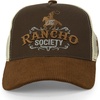 image:imageTrendy Apparel Shop Rodeo Horse Embroidered Mesh Back Baseball CapBrown Khaki 9