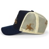 image:imageTrendy Apparel Shop Rodeo Horse Embroidered Mesh Back Baseball CapNavy Charcoal 9