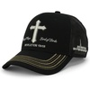 image:imageTrendy Apparel Shop 3D Christ King of Kings Embroidered Jesus Christian Ball CapBlack Black 1