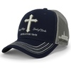 image:imageTrendy Apparel Shop 3D Christ King of Kings Embroidered Jesus Christian Ball CapNavy Charcoal 1