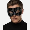 image:imageTrendy Apparel Shop Mirror Phantom Half Mask Costume AccessoryBlack 2