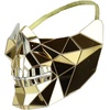 image:imageTrendy Apparel Shop Mirror Phantom Half Mask Costume AccessoryGold 1