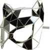 image:imageTrendy Apparel Shop Mirror Phantom Half Mask Costume AccessorySilver 3