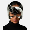 image:imageTrendy Apparel Shop Mirror Phantom Half Mask Costume AccessorySilver 3