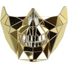 image:imageTrendy Apparel Shop Mirror Phantom Half Mask Costume AccessoryGold 1