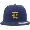 image:imageTrendy Apparel Shop Old English Gold E Embroidered Snapback Flatbill Baseball CapNavy