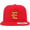 image:imageTrendy Apparel Shop Old English Gold E Embroidered Snapback Flatbill Baseball CapRed