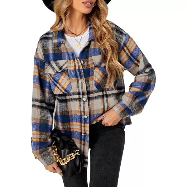imageAstylish Women Corduroy Shirts Casual Long Sleeve Button Down Blouses TopV Cool Blue