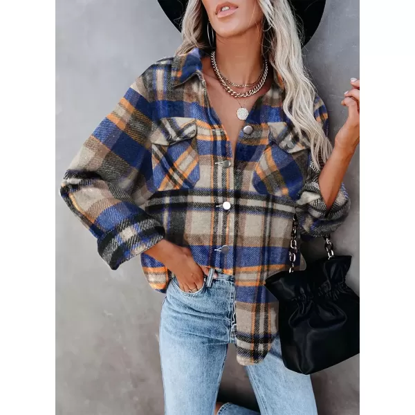 imageAstylish Women Corduroy Shirts Casual Long Sleeve Button Down Blouses TopV Cool Blue