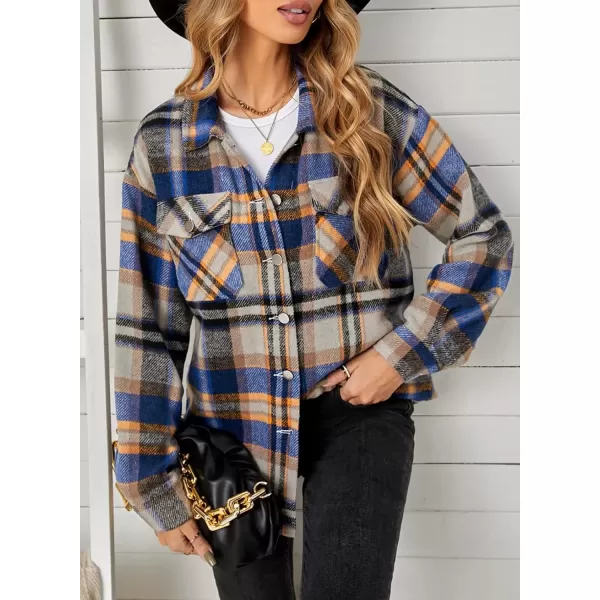 imageAstylish Women Corduroy Shirts Casual Long Sleeve Button Down Blouses TopV Cool Blue