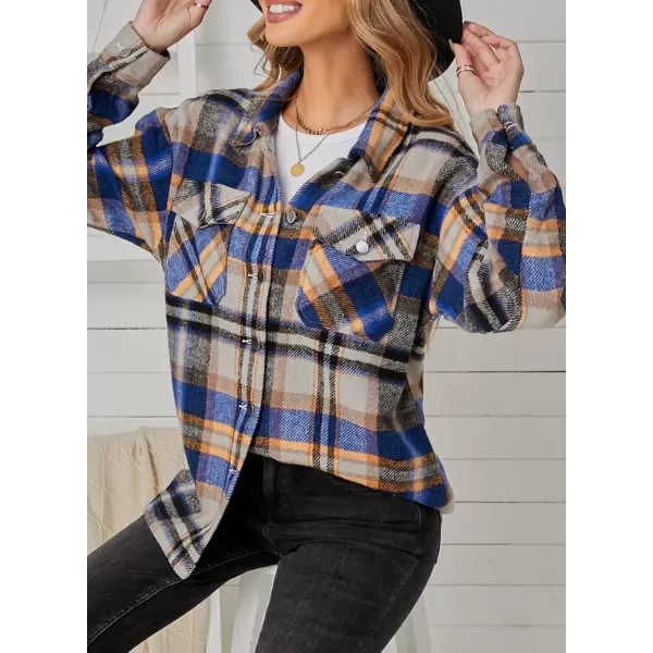 imageAstylish Women Corduroy Shirts Casual Long Sleeve Button Down Blouses TopV Cool Blue