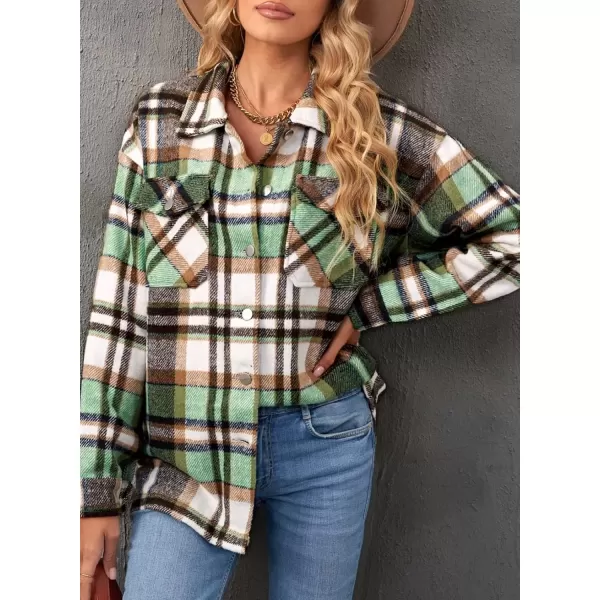 imageAstylish Women Corduroy Shirts Casual Long Sleeve Button Down Blouses TopV Green