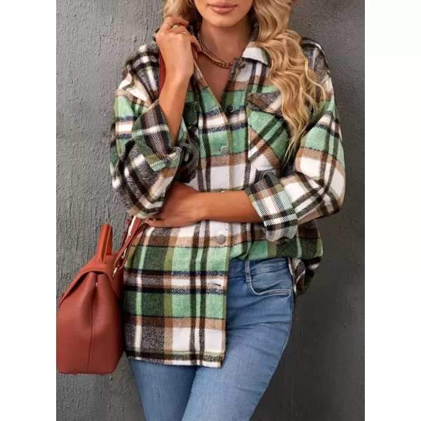 imageAstylish Women Corduroy Shirts Casual Long Sleeve Button Down Blouses TopV Green