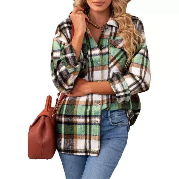 imageAstylish Women Corduroy Shirts Casual Long Sleeve Button Down Blouses TopV Green