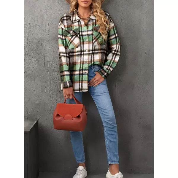 imageAstylish Women Corduroy Shirts Casual Long Sleeve Button Down Blouses TopV Green