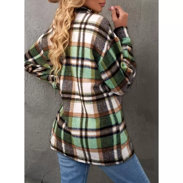 imageAstylish Women Corduroy Shirts Casual Long Sleeve Button Down Blouses TopV Green