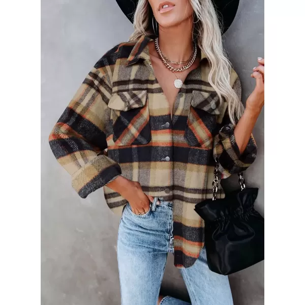 imageAstylish Women Corduroy Shirts Casual Long Sleeve Button Down Blouses TopV Khaki